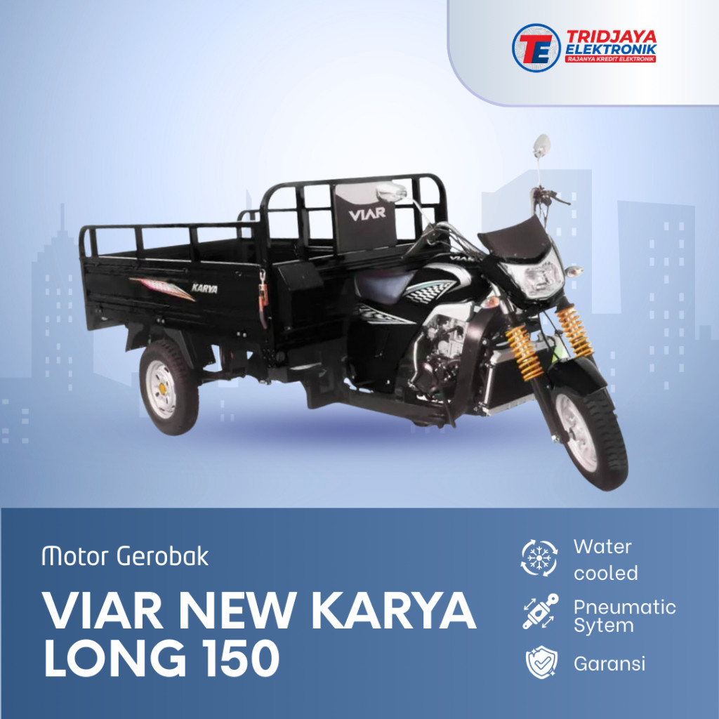 Motor Viar Gerobak Usaha New Karya Long 150 Roda 3 Kapasitas 500Kg Garansi Resmi