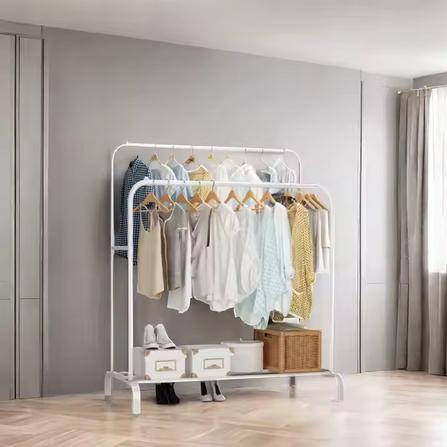 Gantungan Baju Jumbo double stand hanger baju rak gantungan pakaian Double Pole Rak Display butik Di