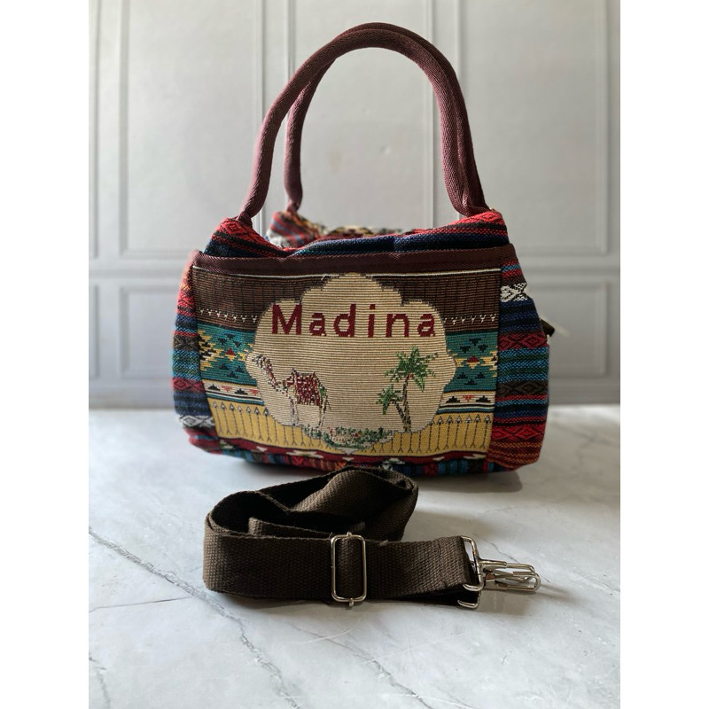 tas kanvas saudi arabia // oleh oleh haji umroh // oleh oleh saudi arabia // tas selempang wanita //