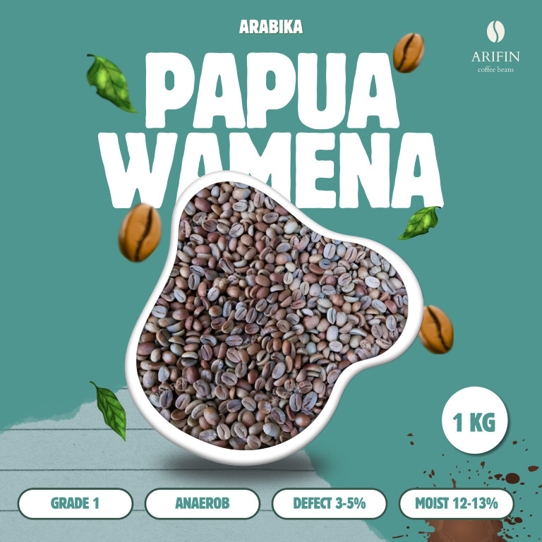 Grade 1 Anaerob papua Wamena Green Beans | Biji Kopi Mentah