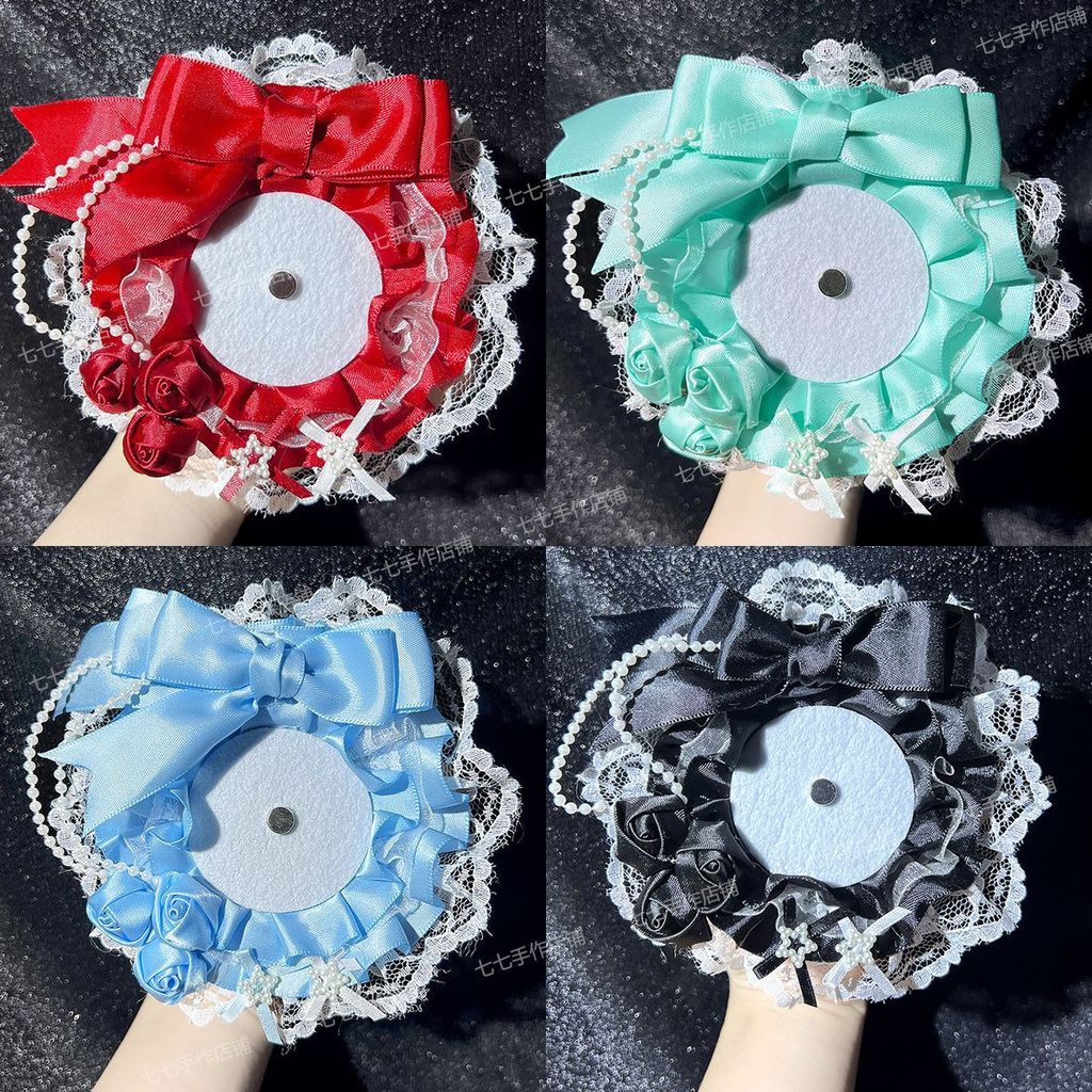 Cute Lolita Badge Display Holder for Ita Bag Anime Handmade Badge Rosette Ita Bag Accessory Ita Bag 