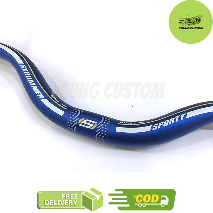 Strummer Sporty Handlebar Stang Sepeda MTB - Blue -young