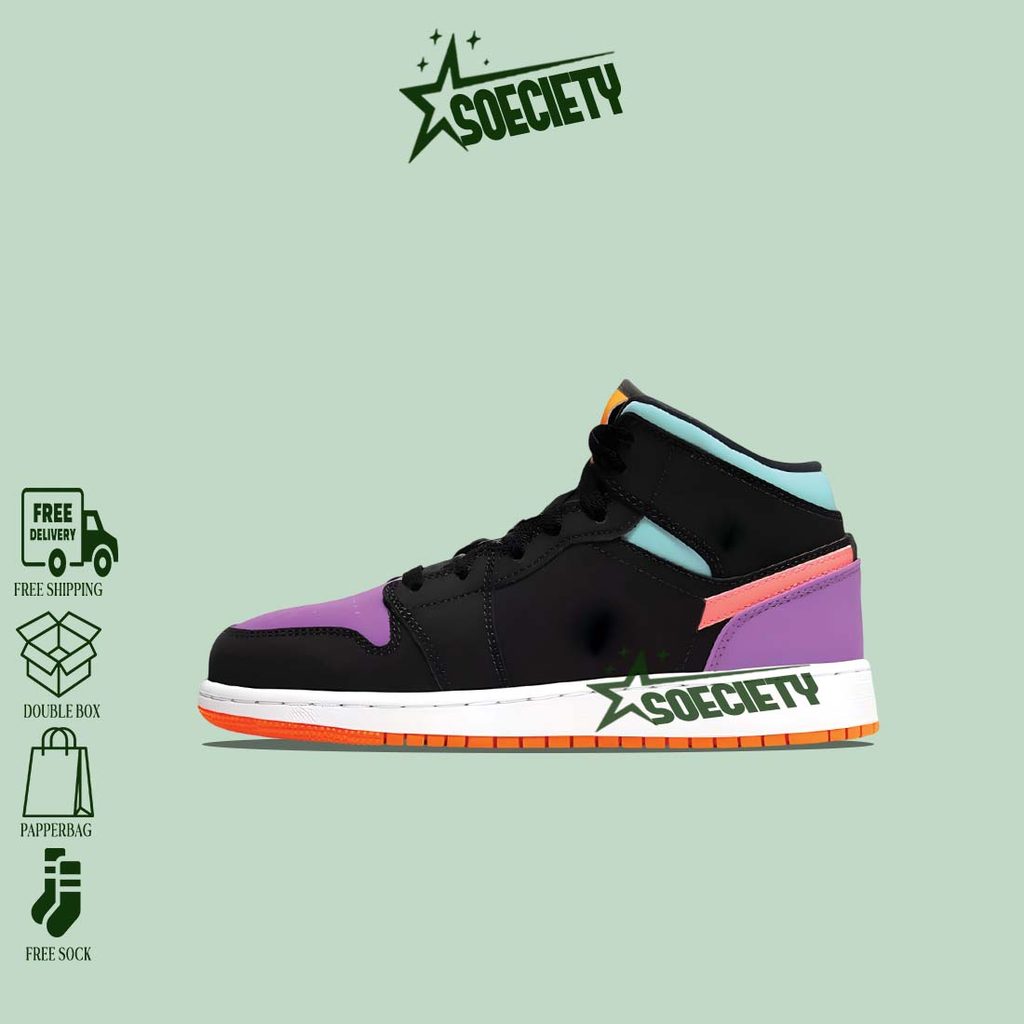 Sepatu Sneakers Nike  Air Jordan 1 Mid Candy Multicolor BNIB Unisex