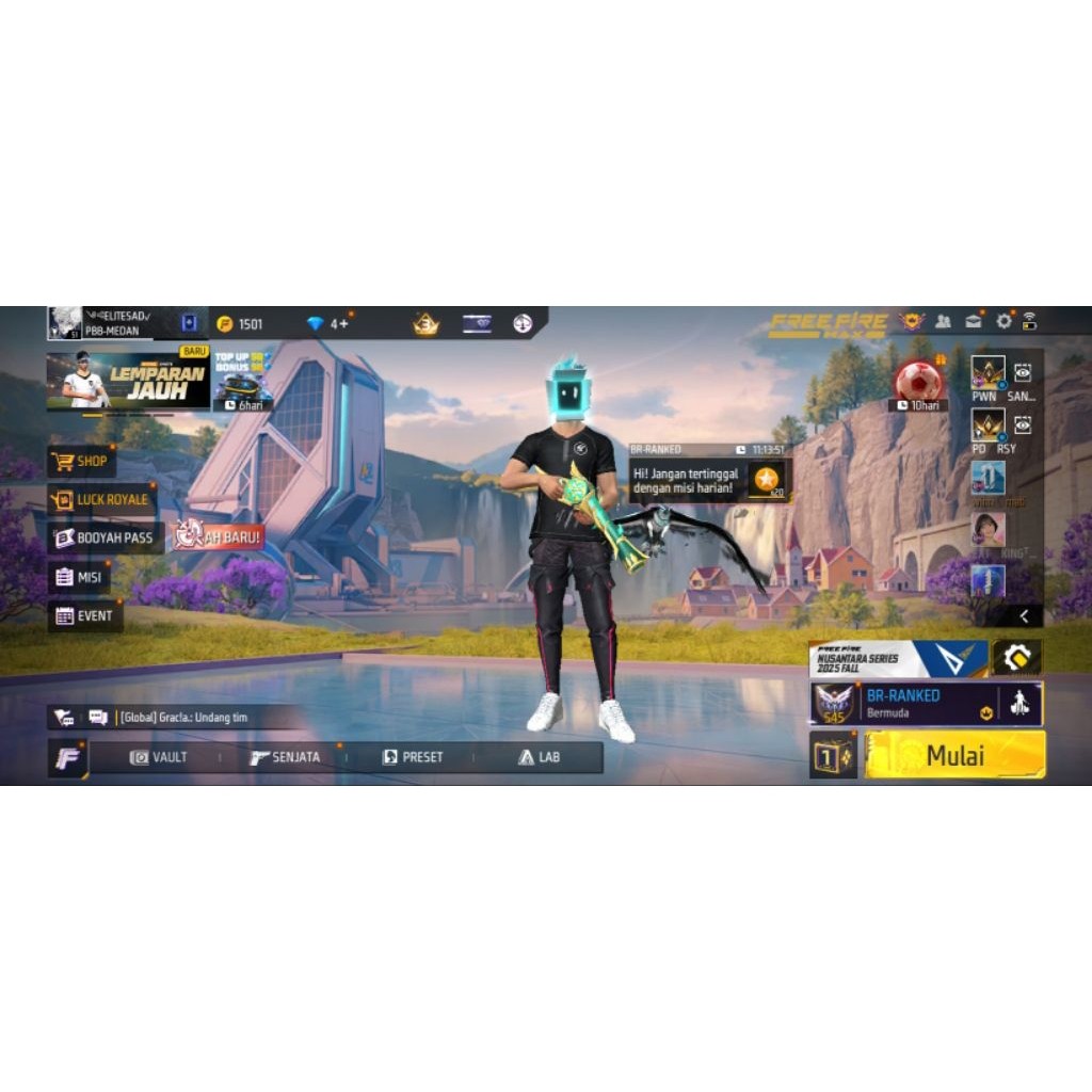 akun freefire sultan murah sg 2 trompet