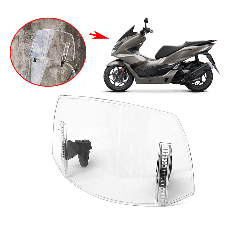 Windshield Silver Wing GT ABS Motorcycle Extension Adjustable Spoiler Deflector Fit For HONDA PCX 12