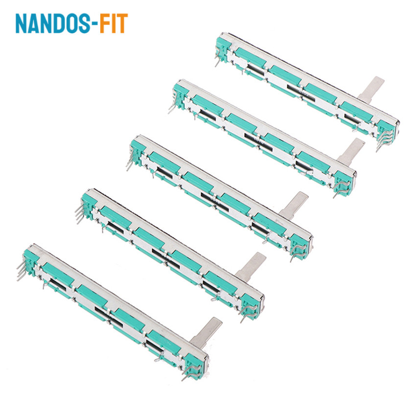 NANDOS-FIT Potensio Geser 7.5 Cm Fader Mixer 10K B103 / Potentiometer Slide 75Mm / Sparepart Mixer A