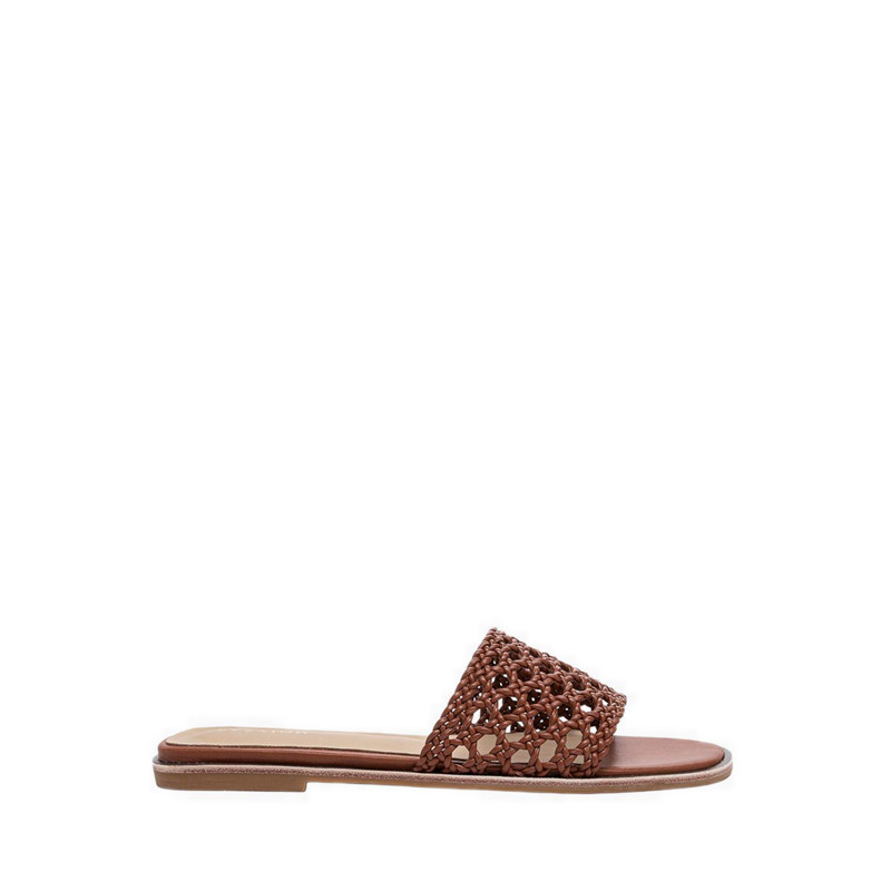Pazzion Women's A396-220A Flat Sandals - Brown