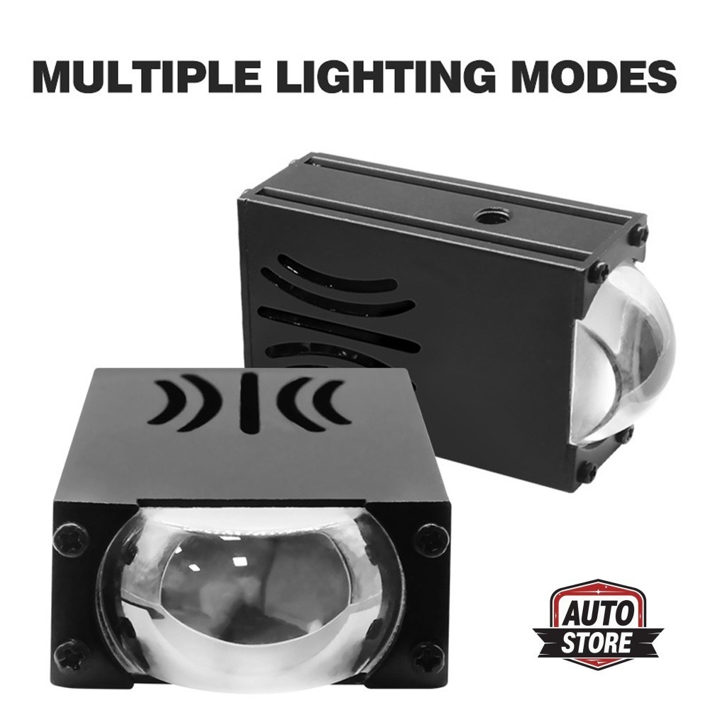 Lampu Gril Tengah Mobil, Lampu LED Tengah Mobil, Lampu Sorot Dua Warna, Lampu Depan LED Motor, Lampu