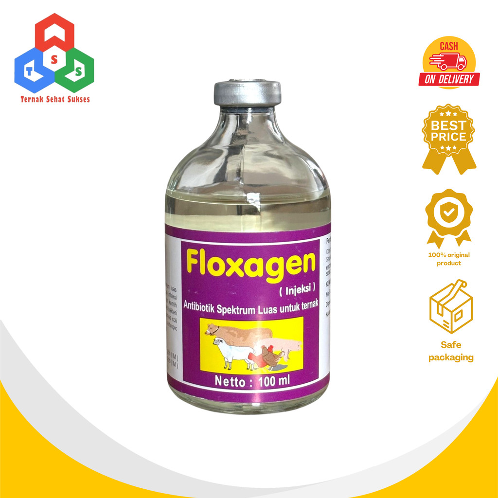 Floxagen 100ml TSS2 - Antibiotik Pernafasan Untuk Ternak