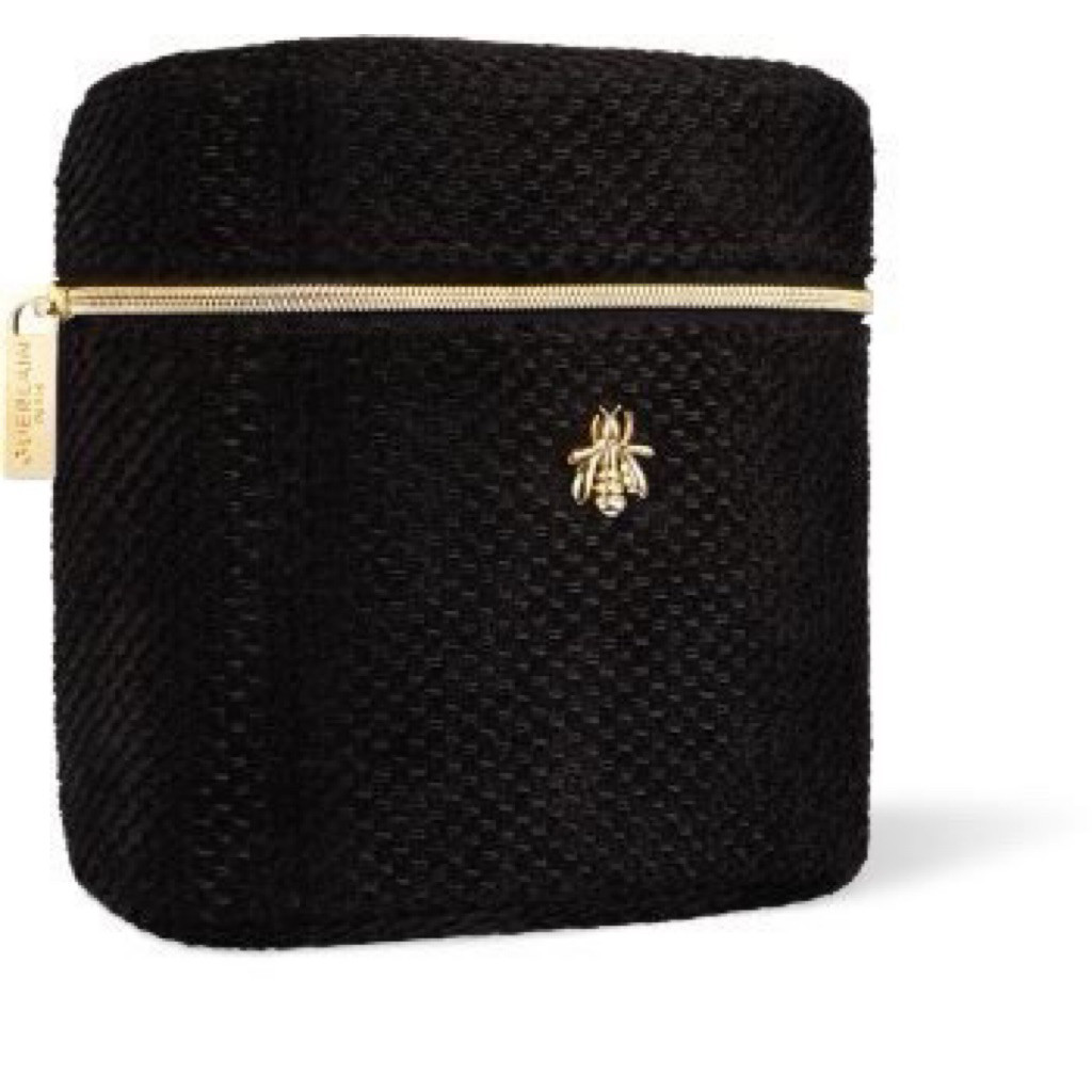 READY Sisley Paris Tweed Cosmetic Bag GWP | Makeup Pouch Hitam Premium Bee Logo