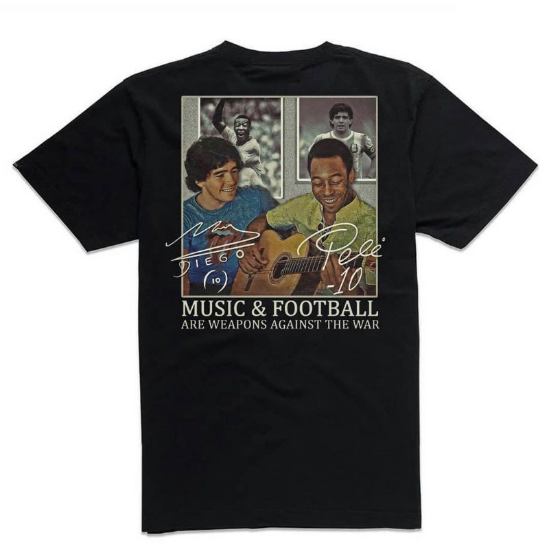 (COD) Rollingstout Tshirt  -  pele maradona | Streetwear | Kaos Band   | Oversize