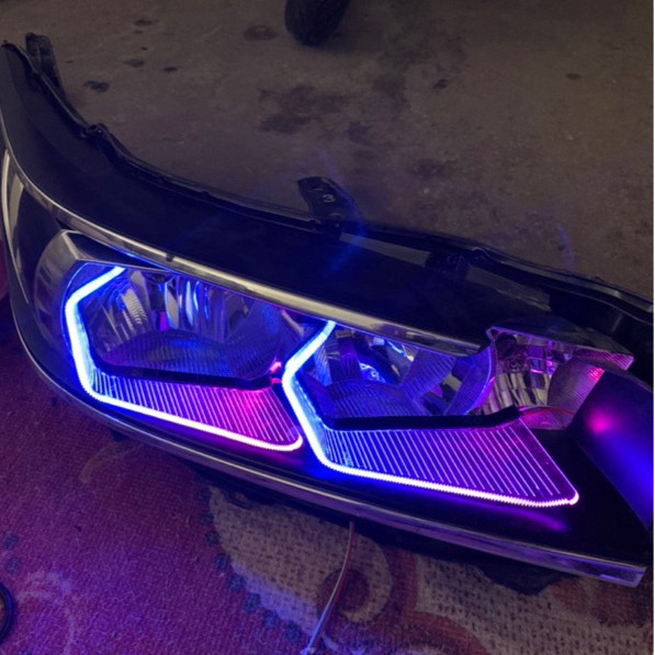 Garasi Biled Slim Frame Innova Reborn Hexagonal Type G Shroud Biled 2.5 Inch Angel Eyes Projector Le