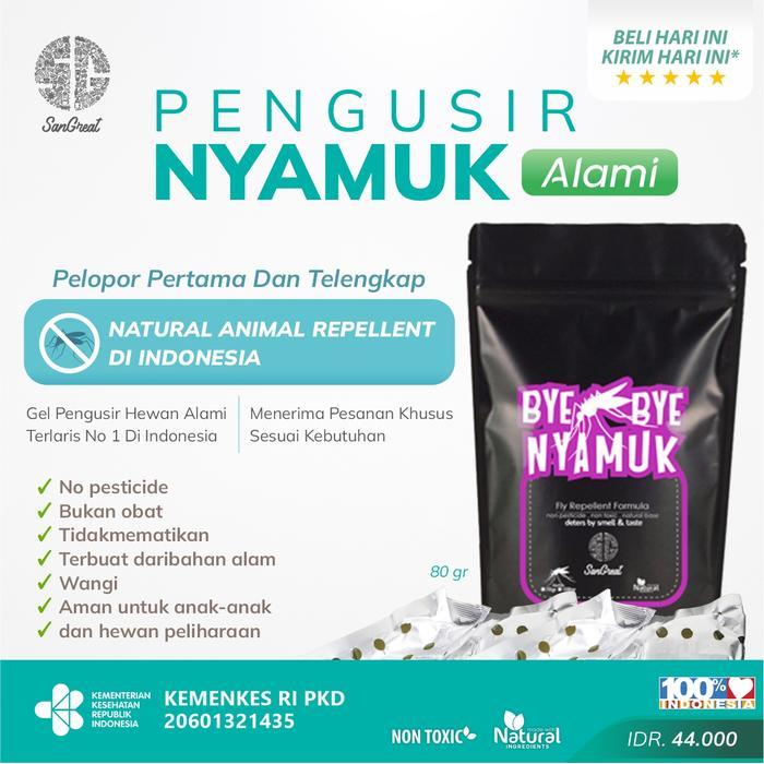 Pengusir Nyamuk Natural Gel non pestisida SanGreat Bye Bye Nyamuk