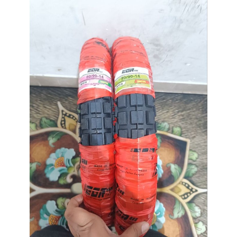 BAN LUAR METIC TRAIL UKURAN 80/90 RING 14 DAN 90/90 RING 14