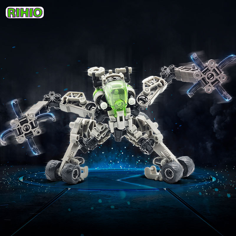 RIHIO Anime Action Figure Transform Robot Multi Abyss MM-008 Fox Monkey Lemuroid Collcetor Assembled