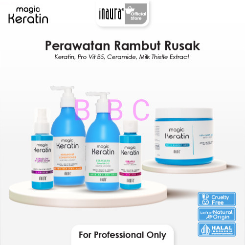 COD - Magia keratin series perawatan rambut kering dan rusak treatment keratin
