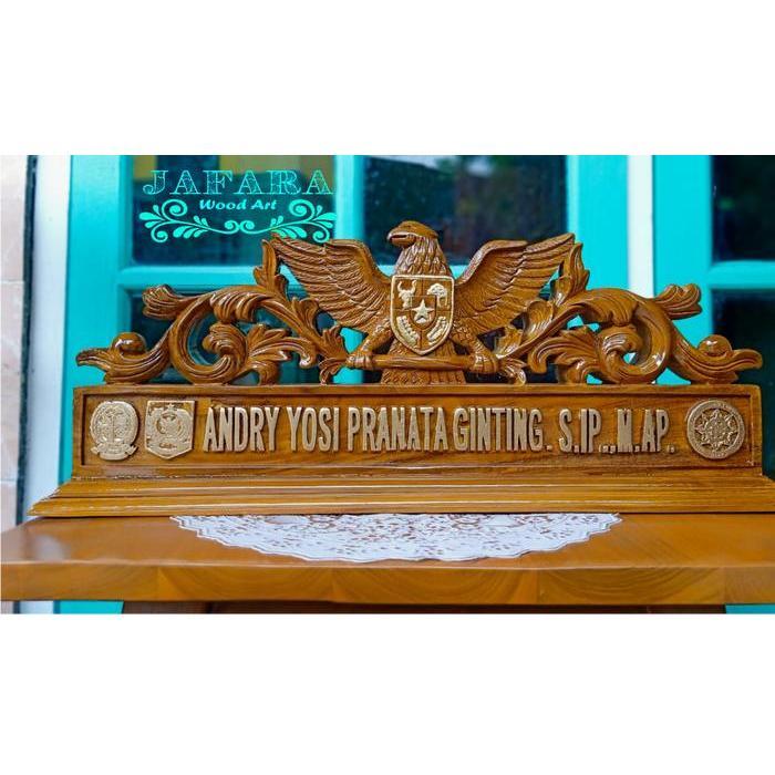 Papan Nama Jabatan &Papan Nama Meja Ukir Bisa Request Sesuai Keinginan