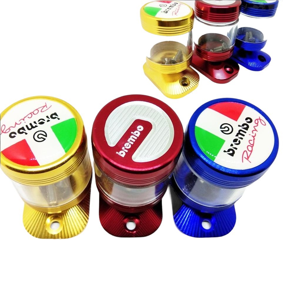 Tutup Minyak Rem Model Tabung Tranparan/Stempel Vario,Beat,Scoopy Dan Motor lain Nya-Lancar Jaya Var