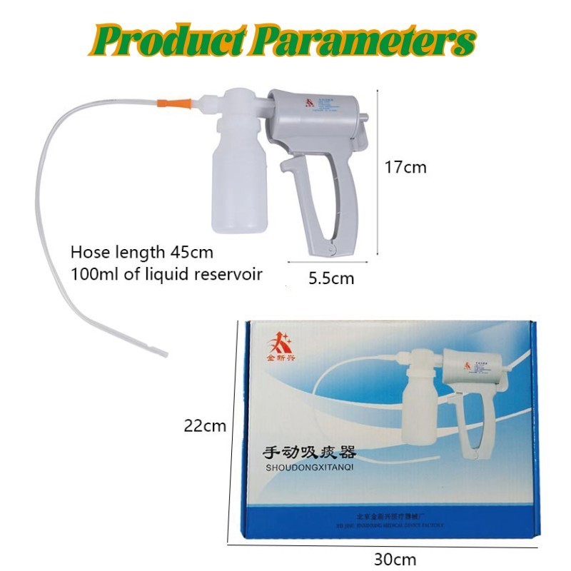 Suction Pump Manual Hand Alat Suction Penyedot Dahak Suction Manual Sputum Aspirator Portable