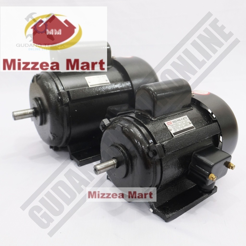 Mizzea Dinamo Motor Penggerak 1/2Hp 2P 1Ph 3000Rpm BARTEX - Dinamo Elektro Motor BARTEX 1/2Hp 4P 1 P