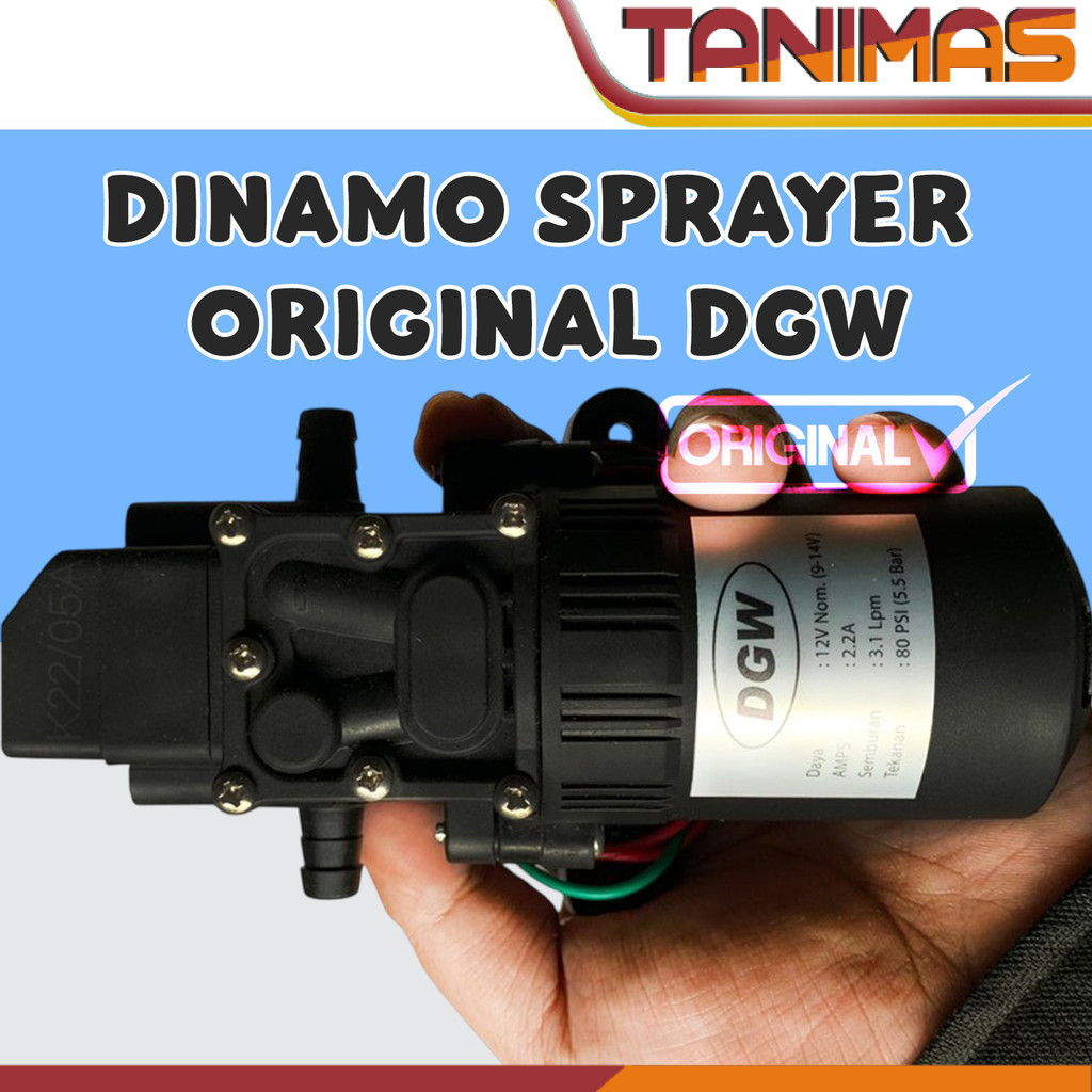 Pompa Air DC 12V Dinamo Sprayer Elektrik DGW Original