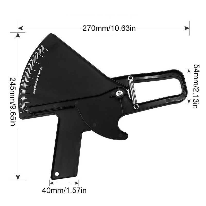 0-80mm Professional Plicometro slim guide skinfold caliper Body fat Caliper plicometers body caliper