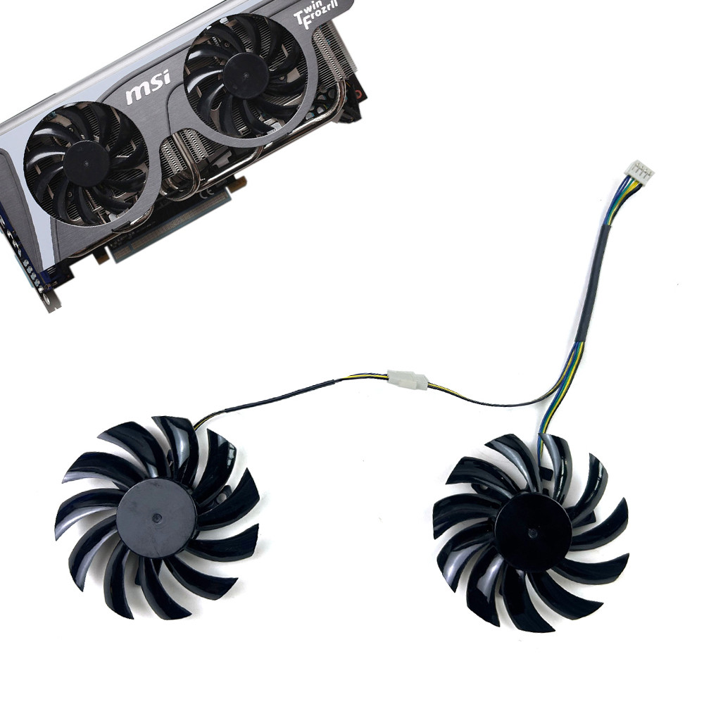 NEW 75MM 4PIN PLD08010S12HH 0.35A GTX460 GPU FAN For MSI GTX 460 560 570 Twin frozr ii Zotac GTX770 