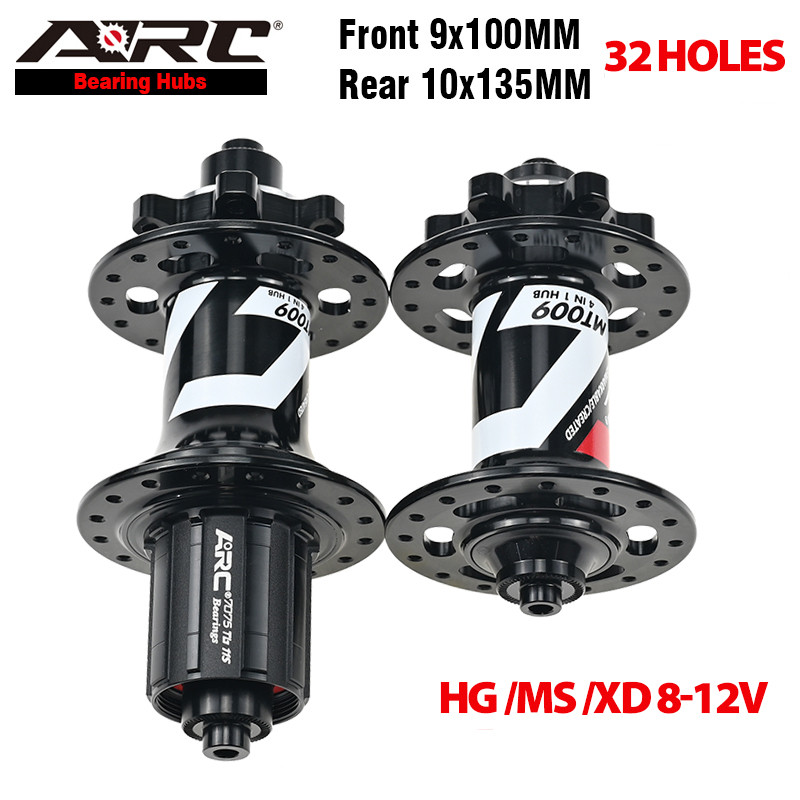 ARC 6 Pawls Hub MT009 MTB Hub Front 9x100 Rear 10x135mm 6 Bolt sc Brake Bike Bicycle Hub HG Micro Sp