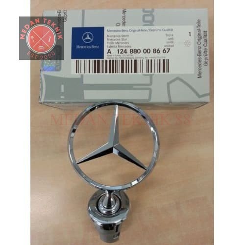 MEDANTEKNIK88 Hood logo mercedes benz badge emblem depan kap mesin mercy w124 W123 W126 W201 W124