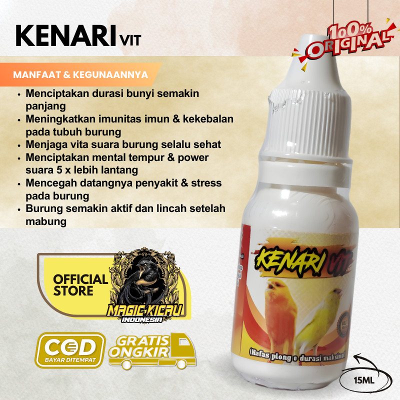 Kenari VIT Vitamin Burung Kenari Nafas plong durasi maksimal Suplemen Burung