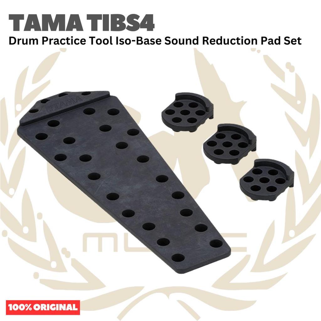 TAMA TIBS4 Drum Practice Tool Iso-Base Sound Reduction Pad Set - Rubber Pad Stand Hi-hat Drum Origin