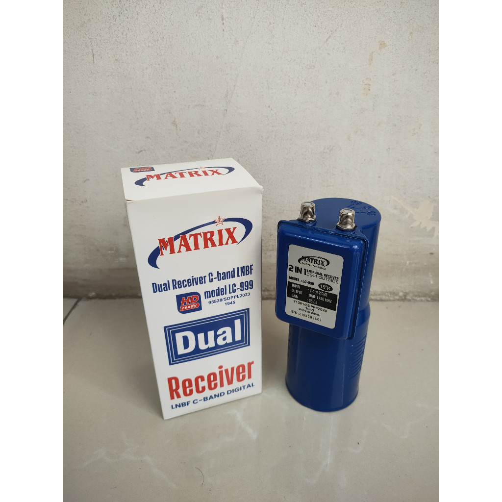 LNB C Band Dual Output (1 Satelit 2 Receiver Parabola)