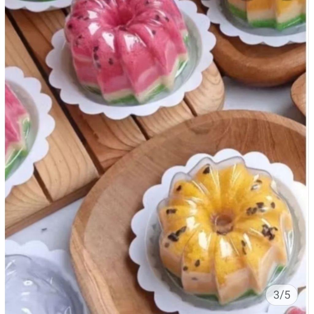 RR-  50pcs Mika Kemasan Puding Mini Lextra