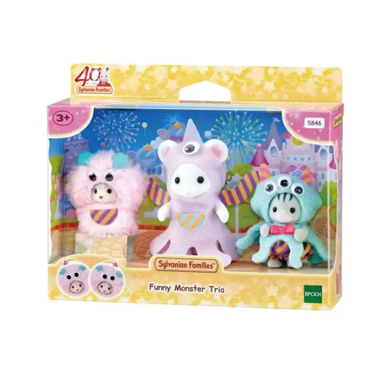 Mainan Koleksi Sylvanian Families Funny Monster Trio - 40th Anniversary Limited products