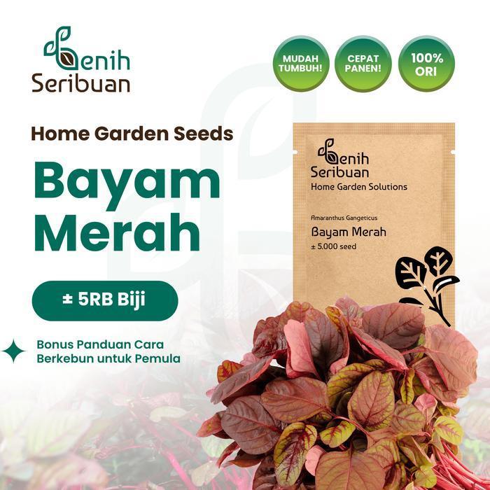 Benih Bayam Merah - Benih Sayuran Seribuan - PREM BAYAM MERAH