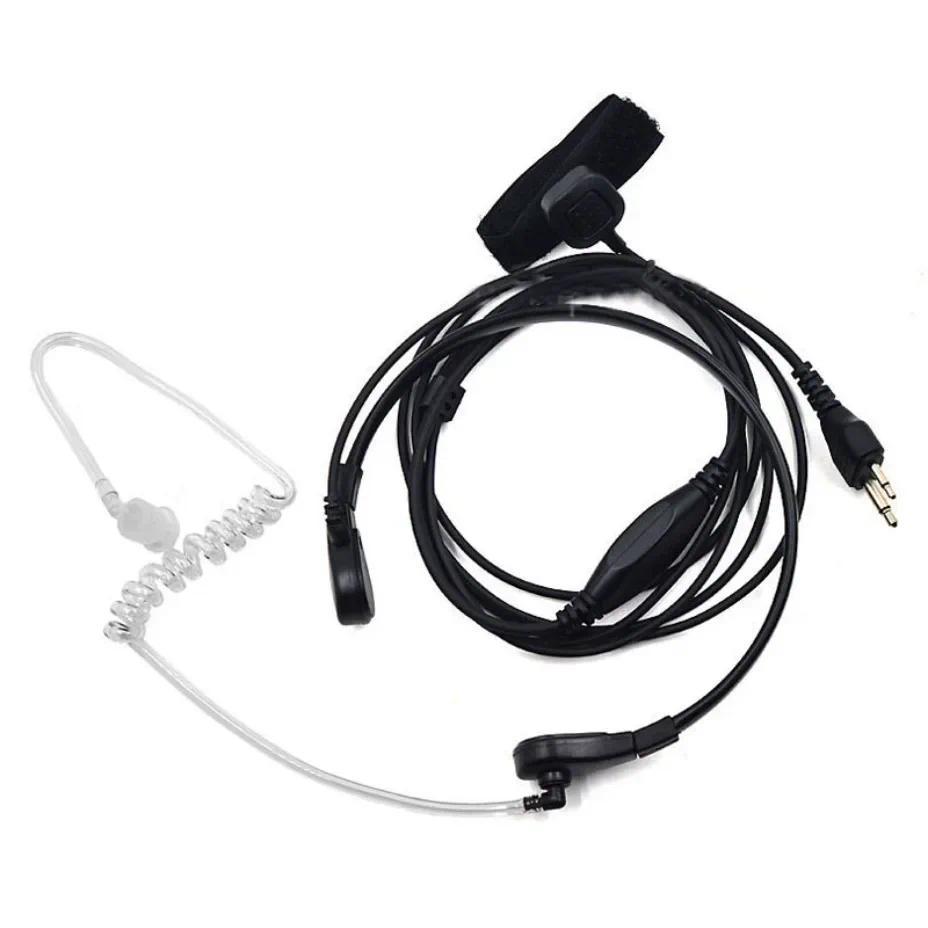 Throat Vibration Finger PTT Mic Air Tube Headset Microphone for ICOM IC-A4 IC-A5 IC-A3 IC-A2 IC-A110
