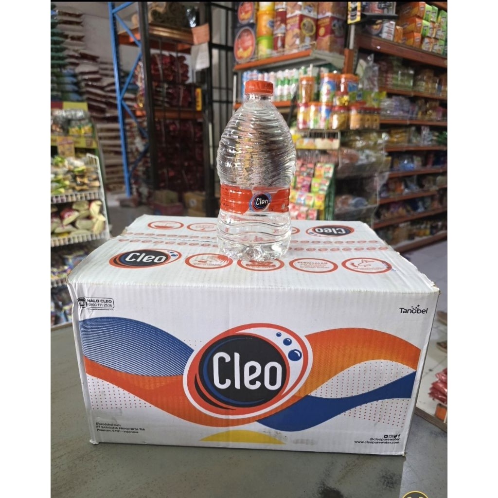 cleo botol 1lt dus isi 12 botol