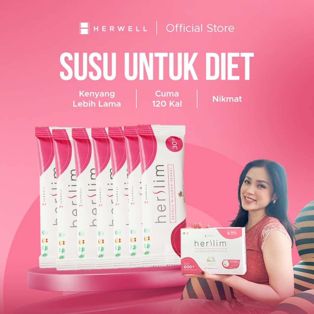 Herwell Herslim - Paket 7 Porsi Diet Meal Replacement - Herslim Official Store