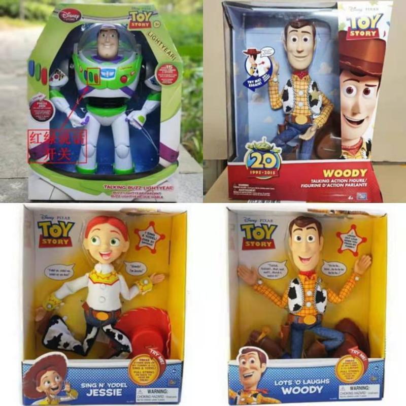 20th Anniversary Disney Toy Story Woody Cowboy Jessie Anime Action Can Pulls Lines To Talk Interacti