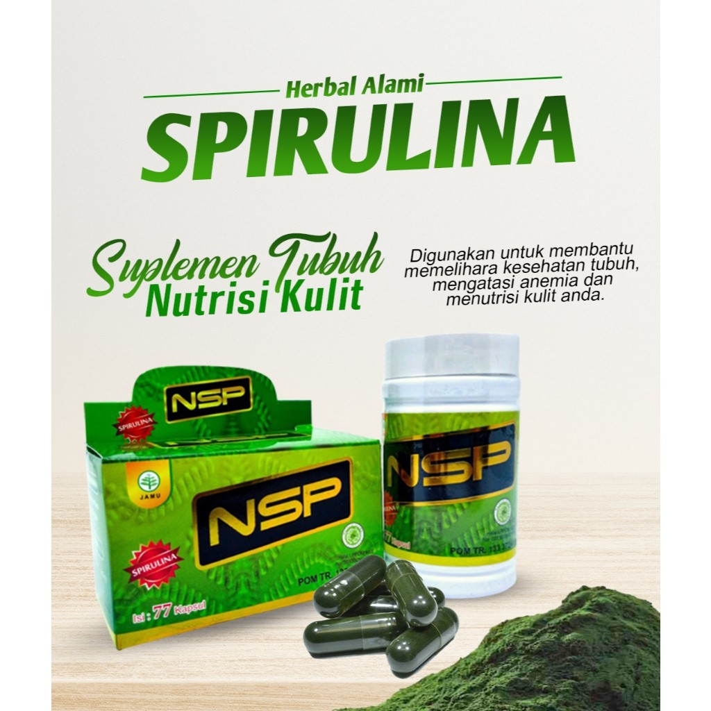 Sherin Neo Spirulina 77 (NSP) ORIGINAL isi 77 Kapsul