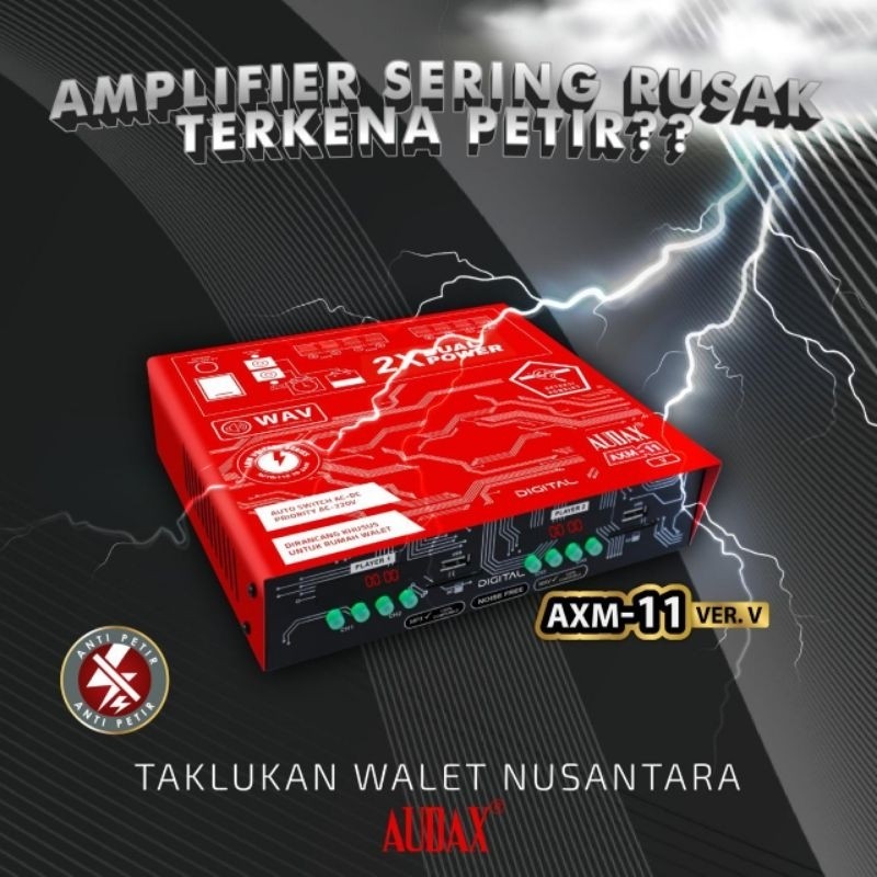 Ampli UADAX AXM 11 Amplifier Walet 2 Input 4 Output AX AXM 11