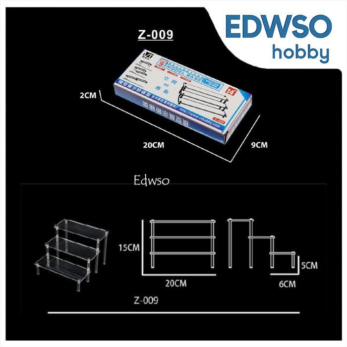 Stand Base Display Acrilic Akrilik Tingkat Action Fure Gundam SHF VT - Z-009