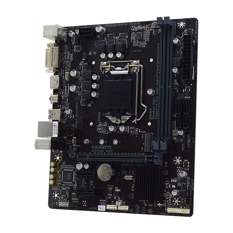 H310M D2P placa mãe LGA 1151 motherboard H310 CPU support i59400F i78700 i59600KF G4900 memoria ram 