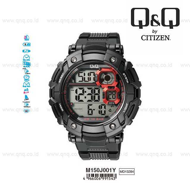 NEW 161 Q&Q QnQ QQ Original Jam Tangan Pria Digital - M150 M150J Water Resist 161
