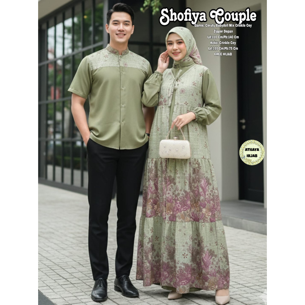 2401    SHOFIYA COUPLE SET by AtHAYA FASHION ORI SOLO