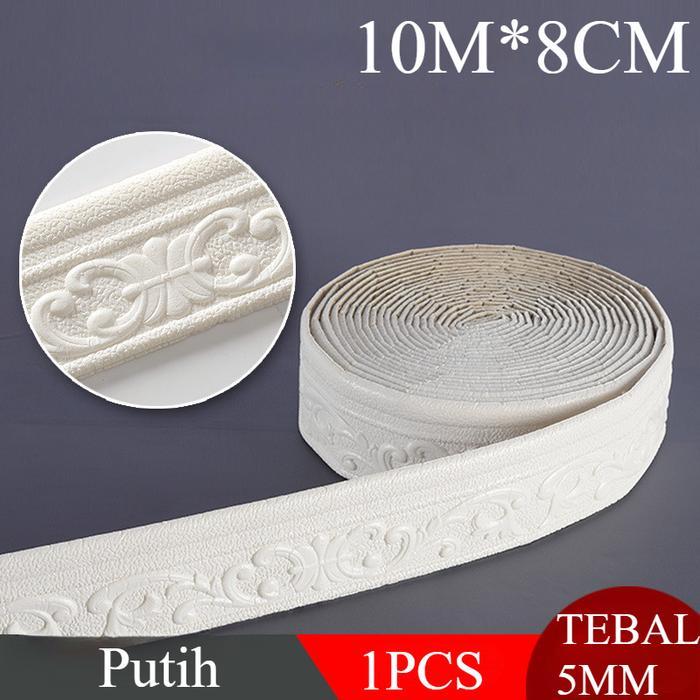 PROMO  Vixplorn 10M Wallpaper List Stiker Dinding List Foam 3D/Wallpaper Dinding List Stiker/Stiker 