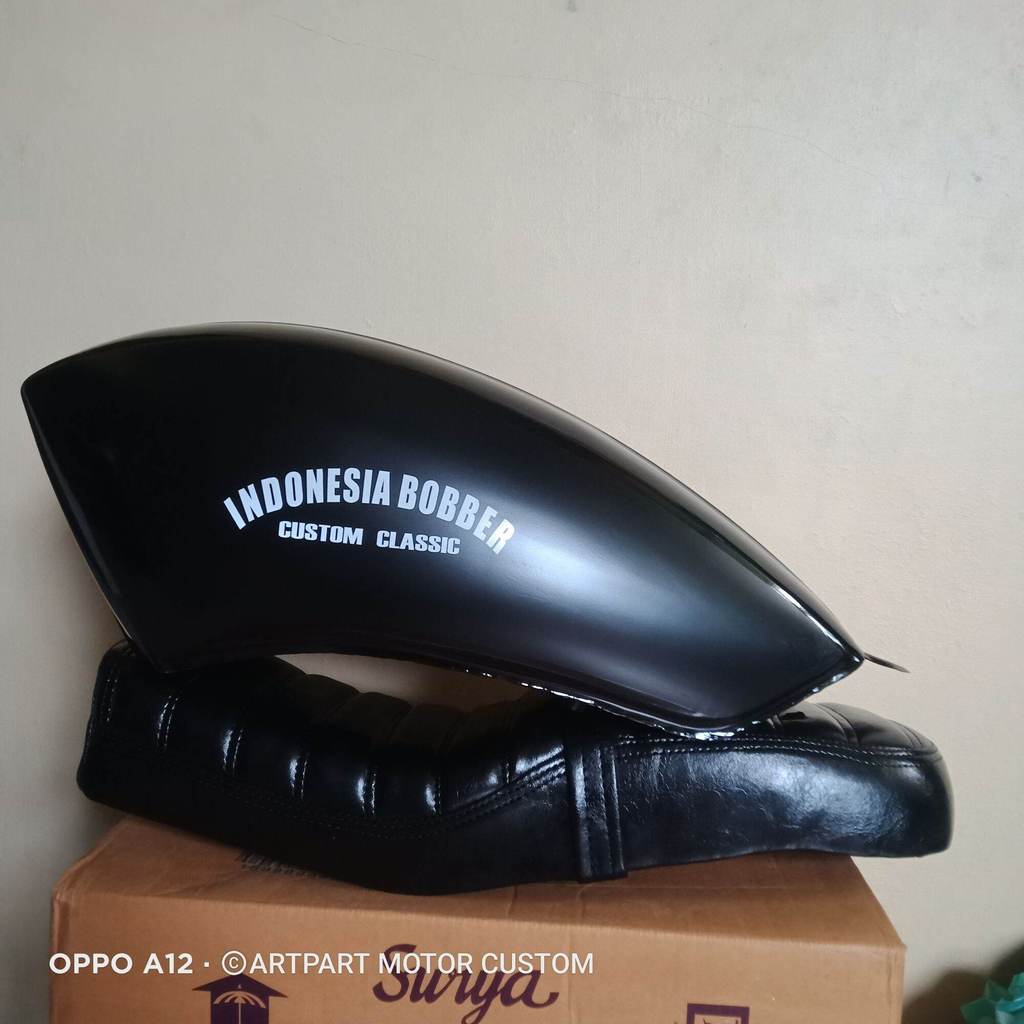 Paket Tangki motor PAKET MOTOR BOBBER CUSTOM MURAH TANGKI MOTOR THUNDER BYSON MEGAPRO SCORPIO GL Tan