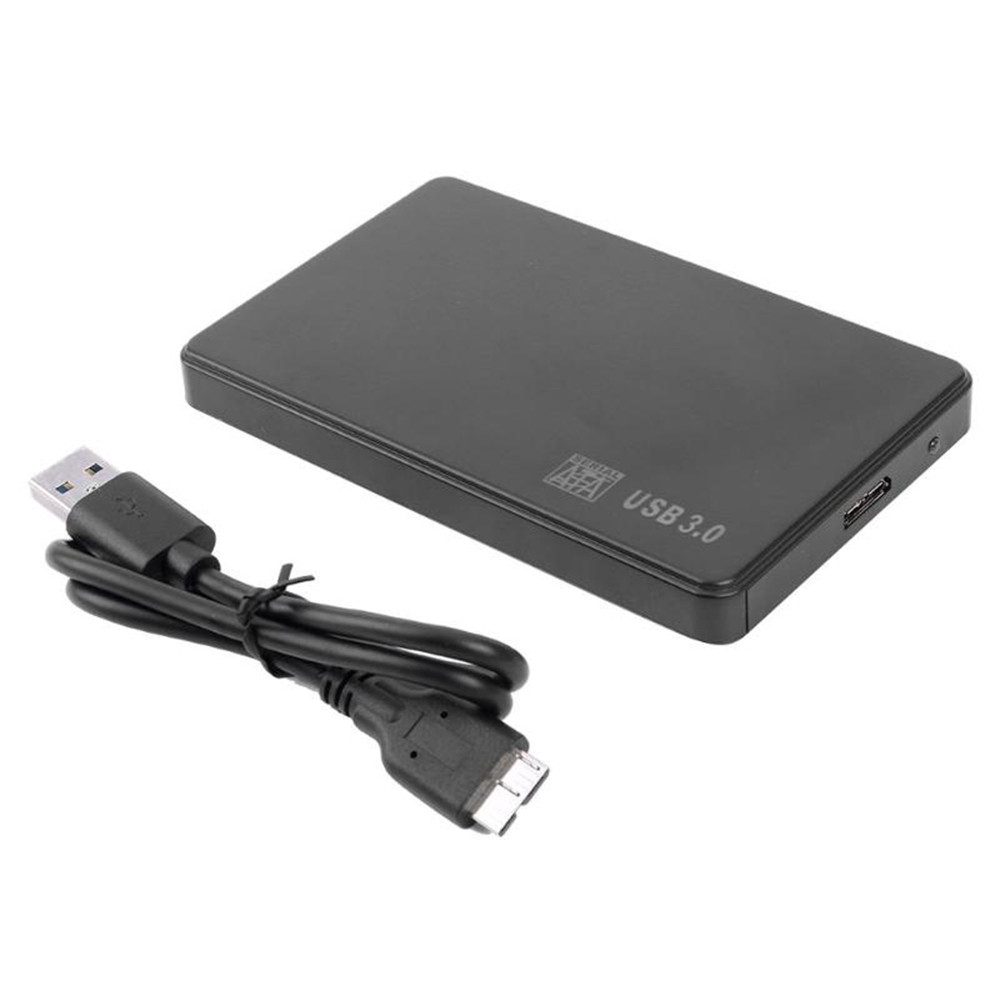 USB 3.0 SATA Enclosure External Hard Drive Case 2.5" 2.5 Inch Caddy HDD SSD External Storage Black w