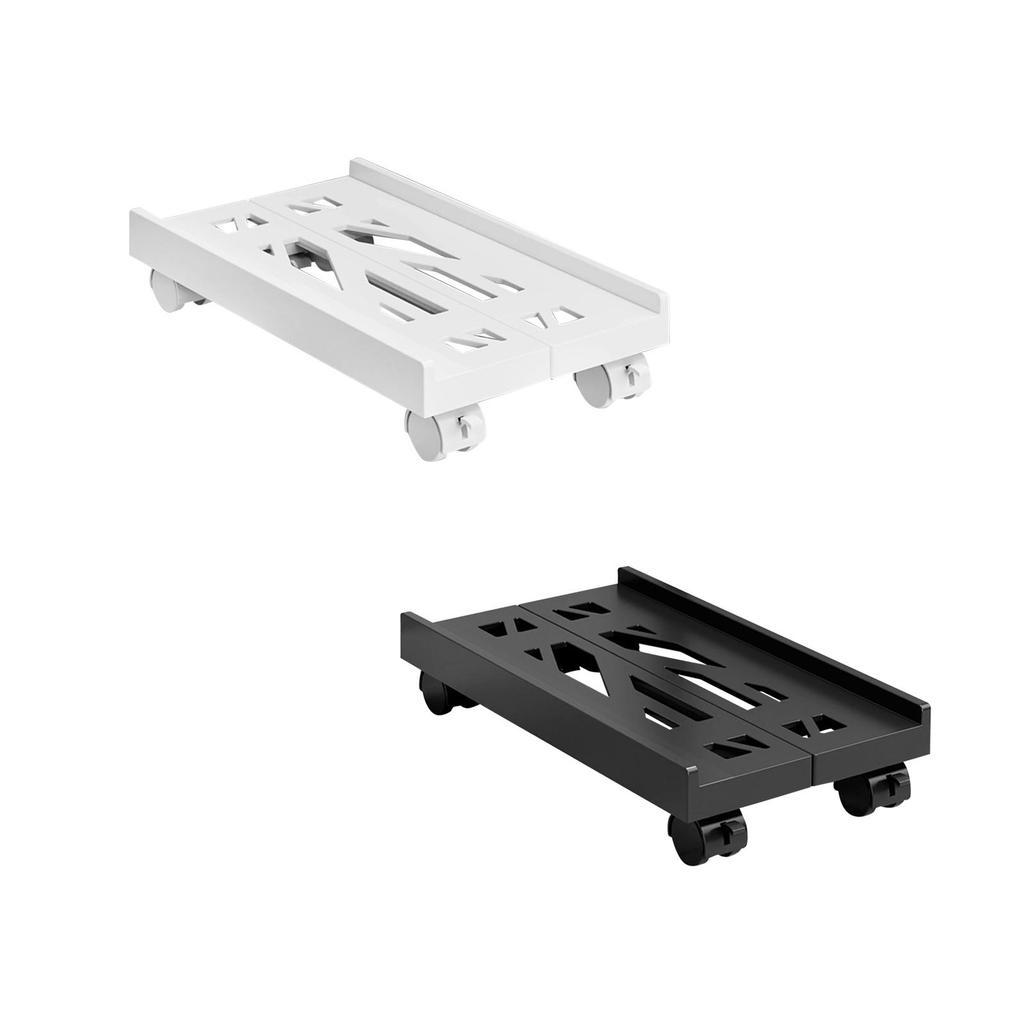 Mobile CPU Stand Gaming Desk Accessories Protective Cooling Vertical Stand Portable Office with 4 Ca