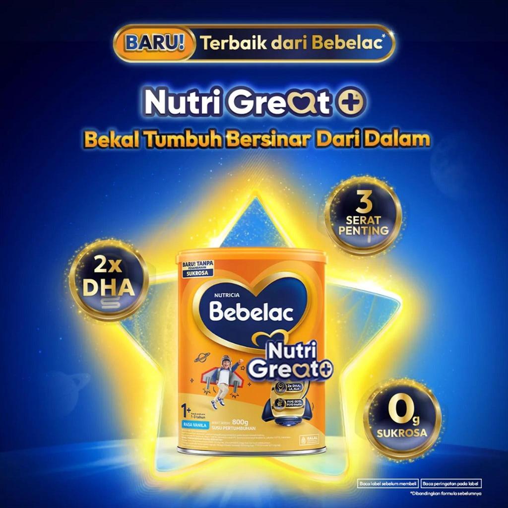 Bebelac 1+ Susu Pertumbuhan Anak Usia 1-3 Tahun 800 g